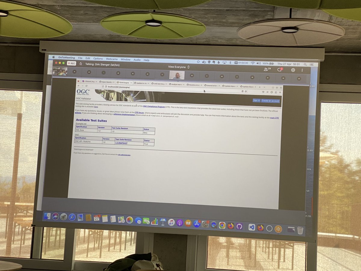 tomkralidis's tweet photo. OGC Team Engine updates / demo from then joint @osgeo @opengeospatial @TheASF code sprint! #foss4g #CODESPRINT20 https://t.co/MKafyNK4Uj