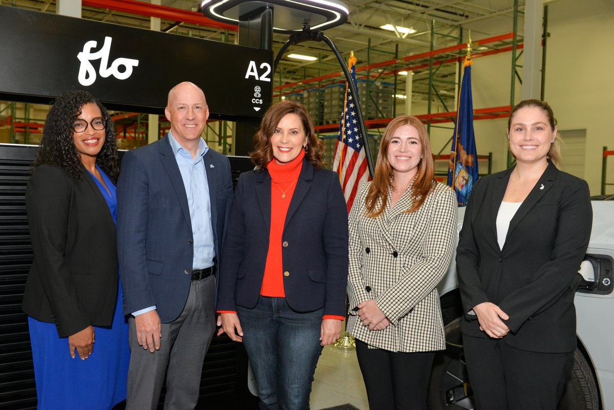FLOevcharging's tweet photo. Michigan's rich history in the automotive industry has played a significant role in shaping the state's current leadership in sustainable transportation. We were honored to welcome Governor @gretchenwhitmer at our Auburn Hills, Michigan facility yesterday.

#EVcharging #Michigan https://t.co/k7h3BtUeNt