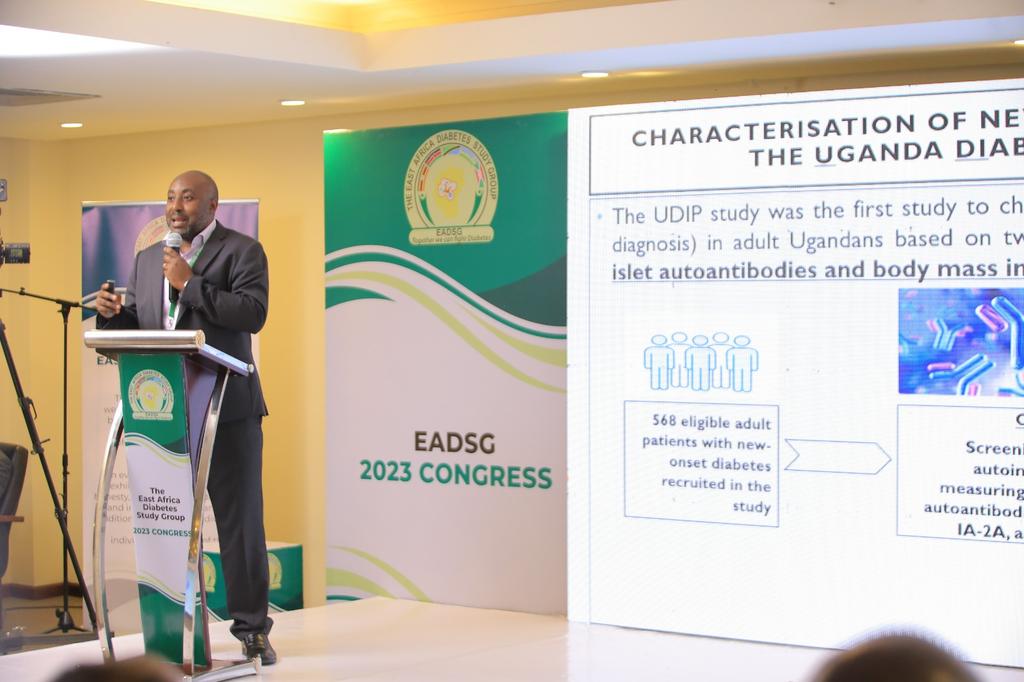 Delighted to have shared the findings of my study that investigated how diabetes manifests in adult Ugandans at the 2023 East Africa Diabetes Study Group congress. 
Excellent feedback from the delegates. 
<a href="/angusgjones/">Angus Jones</a> @athattersley <a href="/MRC_Uganda/">MRC/UVRI and LSHTM Uganda Research Unit</a> <a href="/UgandaDiabetes/">UgandaDiabetesAssociation</a>