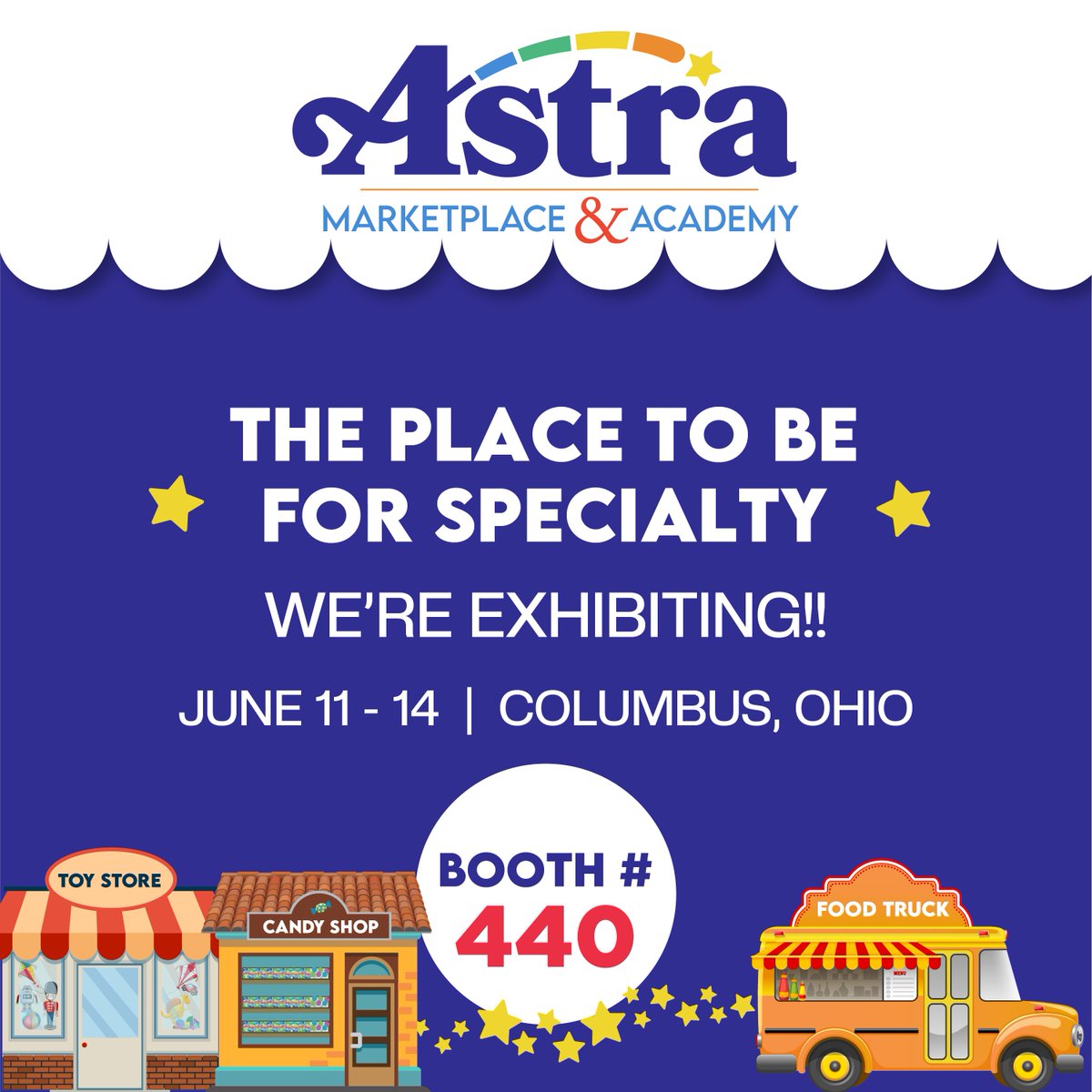 We'll be exhibiting at <a href="/astratoy/">ASTRA Toy</a> #ASTRAToy23 in June! See our newest products at this trade show &amp; conference for independent retailers in the business of play #MarketplaceandAcademy  #theplacetobeforspecialty