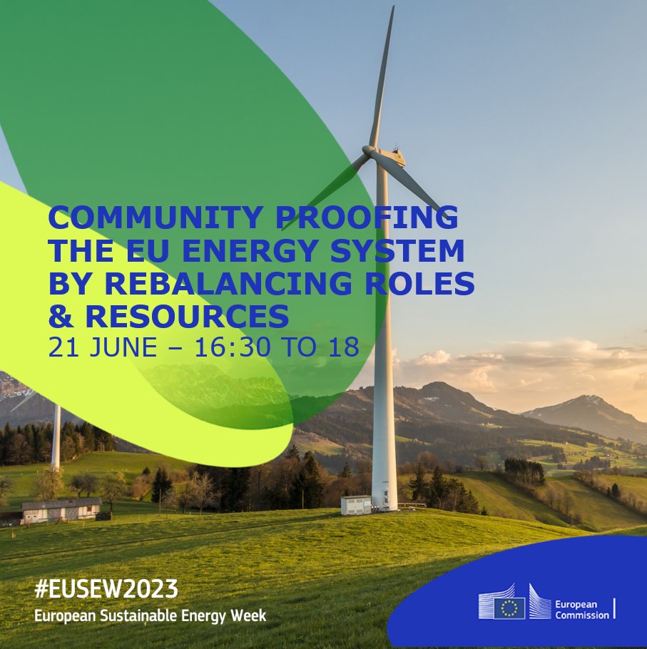 ✍️🏼Join us for our #EUSEW2023 session on how local energy ownership can contribute to a just &amp; secure #EnergyTransition.

We'll discuss #MarketDesign &amp; how to make it community-proof. With an inspiring example from #LifeEUloop partner 'Minoan energy' 🇬🇷

👉🏼interactive.eusew.eu/eusew-2023/ses…