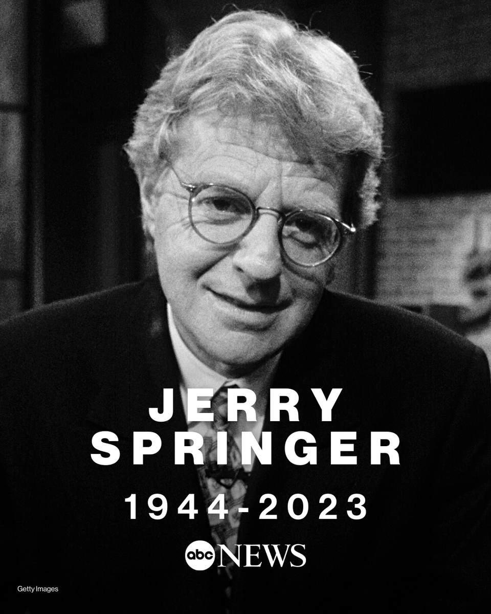 BREAKING: Jerry Springer, the longtime talk show host, has died at age 79, according to AP. trib.al/U42Gtcz