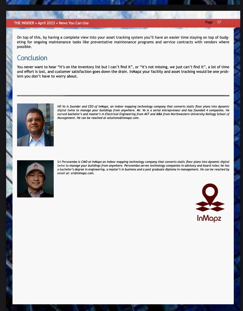 inmapz's tweet photo. As featured in the IFMA Orange County Newsletter:
https://t.co/txih6uieCY https://t.co/BxBa0nTFJ2