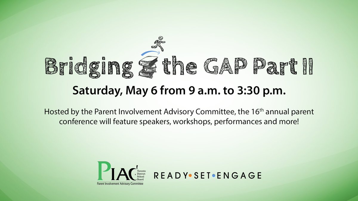 Toronto District School Board (@tdsb) on Twitter photo Register for <a href="/TorontoPIAC/">Toronto PIAC</a>’s 16th annual parent conference! This is a great opportunity to learn from experts, connect with other parents/guardians/caregivers, and discover new strategies to support your child's success. Learn more: bit.ly/3KKB7ot Register for <a href="/TorontoPIAC/">Toronto PIAC</a>’s 16th annual parent conference! This is a great opportunity to learn from experts, connect with other parents/guardians/caregivers, and discover new strategies to support your child's success. Learn more: bit.ly/3KKB7ot