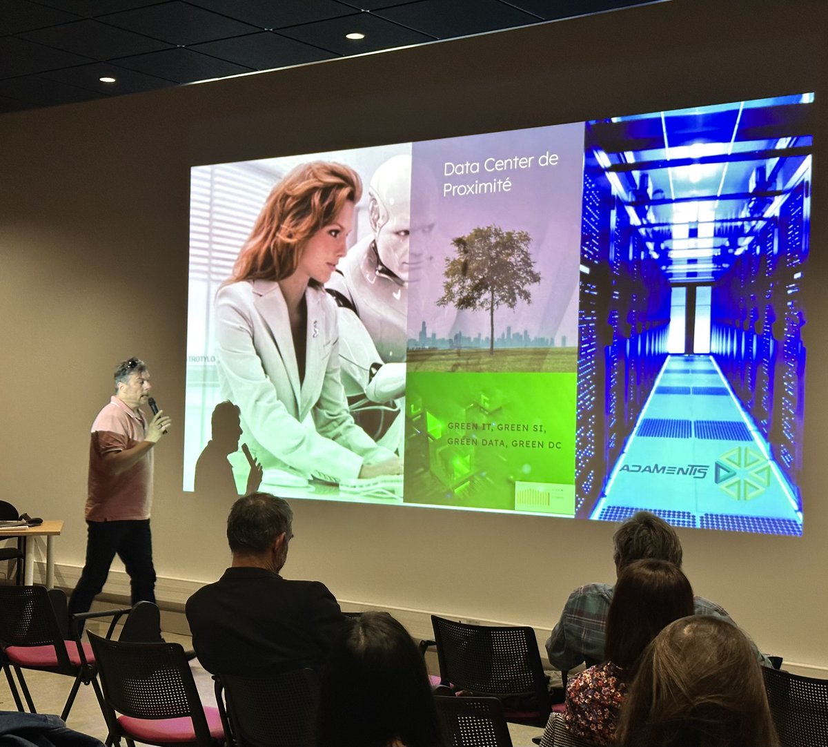 ClusterPAM's tweet photo. @lidemfrance 2/2  

L'occasion pour les participants et les entreprises présentes d'échanger sur l'offre régionale du secteur "hébergement des plateformes et des données et services associés".  

Merci aux intervenants pour leur partage de savoir faire et la présentation de leurs parcours. https://t.co/pgDEHAcZce