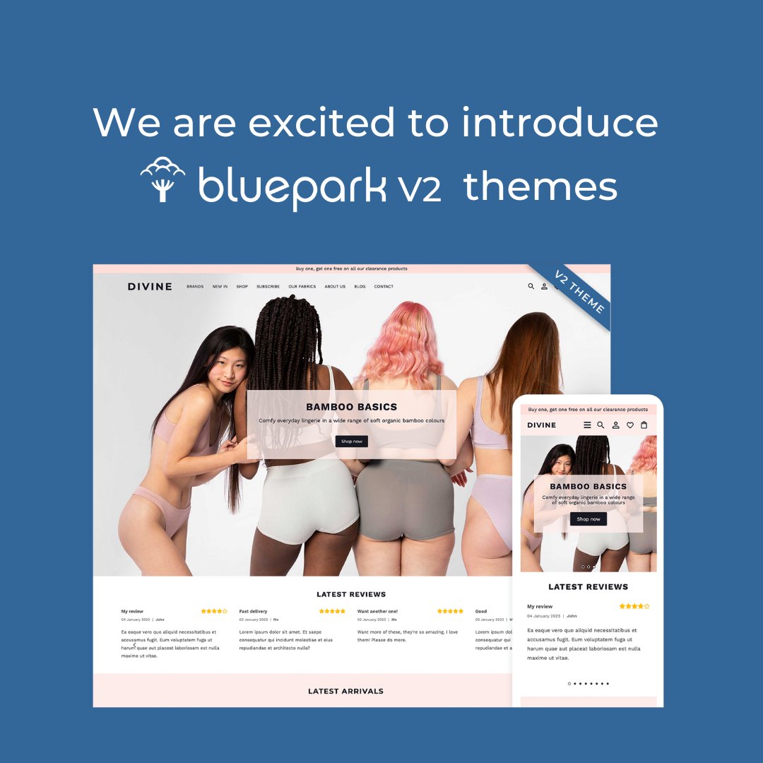 Today, we're excited to introduce you to the brand new Bluepark V2 Themes 😀

You can find more info by visiting bluepark.co.uk/blog 

#onlinebusiness #bluepark #ecommerce #productlaunch #newproduct #officiallaunch #entrepreneur