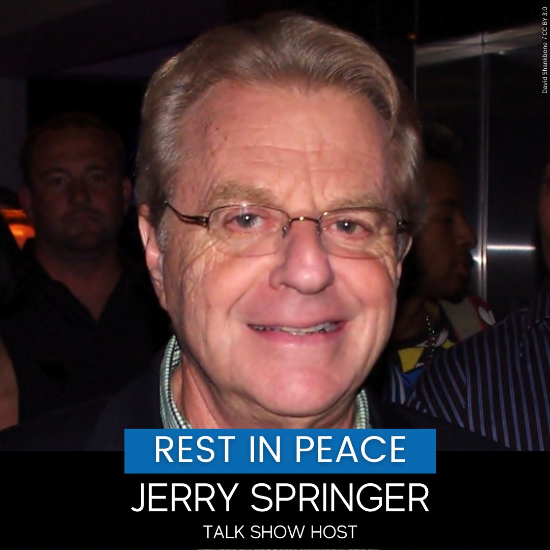 mysuncoast's tweet photo. BREAKING. Long time Bird Key resident Jerry Springer has died. https://t.co/elagRwvo5X https://t.co/6b6YS2SfB7