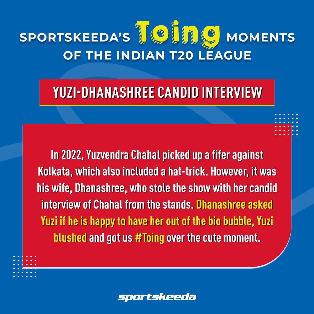 Sportskeeda's tweet image. Let's get this #Toing started! 🥳

Here are some of our #Toing moments of the Indian T20 League over the years  🏏

#StayToing #Sportskeeda #CricketTwitter