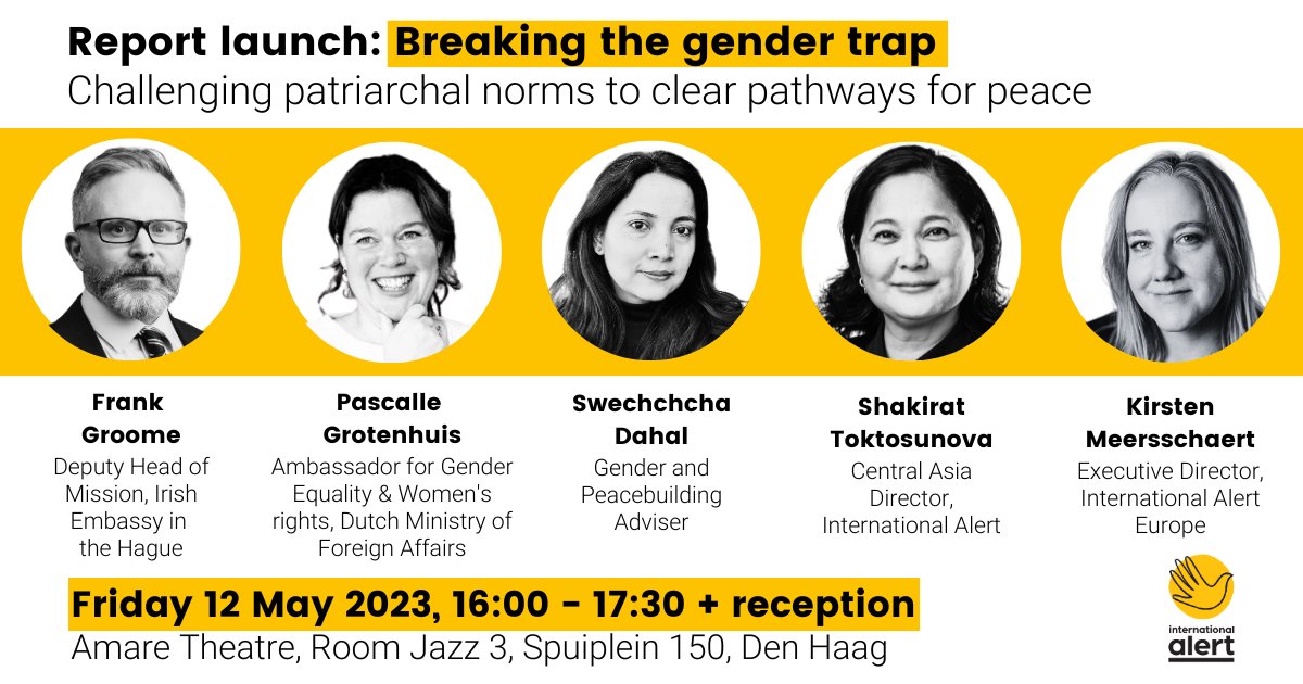 Our latest research in Kyrgyzstan, Nepal, Nigeria & the Philippines found patriarchal norms perpetually compromise #peacebuilding efforts. Join a discussion on how to overcome this. 📅 Friday 12 May, 16:00-17:30+ 📌Amare Theatre, the Hague Sign up: eventbrite.co.uk/e/breaking-the…