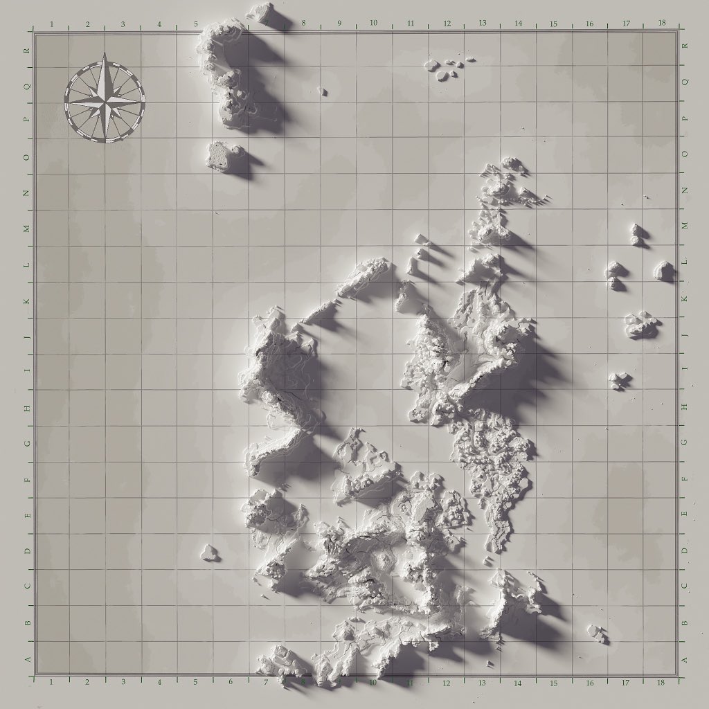 And this is the result of my quick cartographic experiments, it’s heading in the right direction but not there yet… #worldbuilding #worldbuilder #mapping #dndmap #worldmap #dndcartography #cartography #cartographer #rpg #dnd #roleplaying #fantasy #map #ttrpgart #largemap  #ttrpg