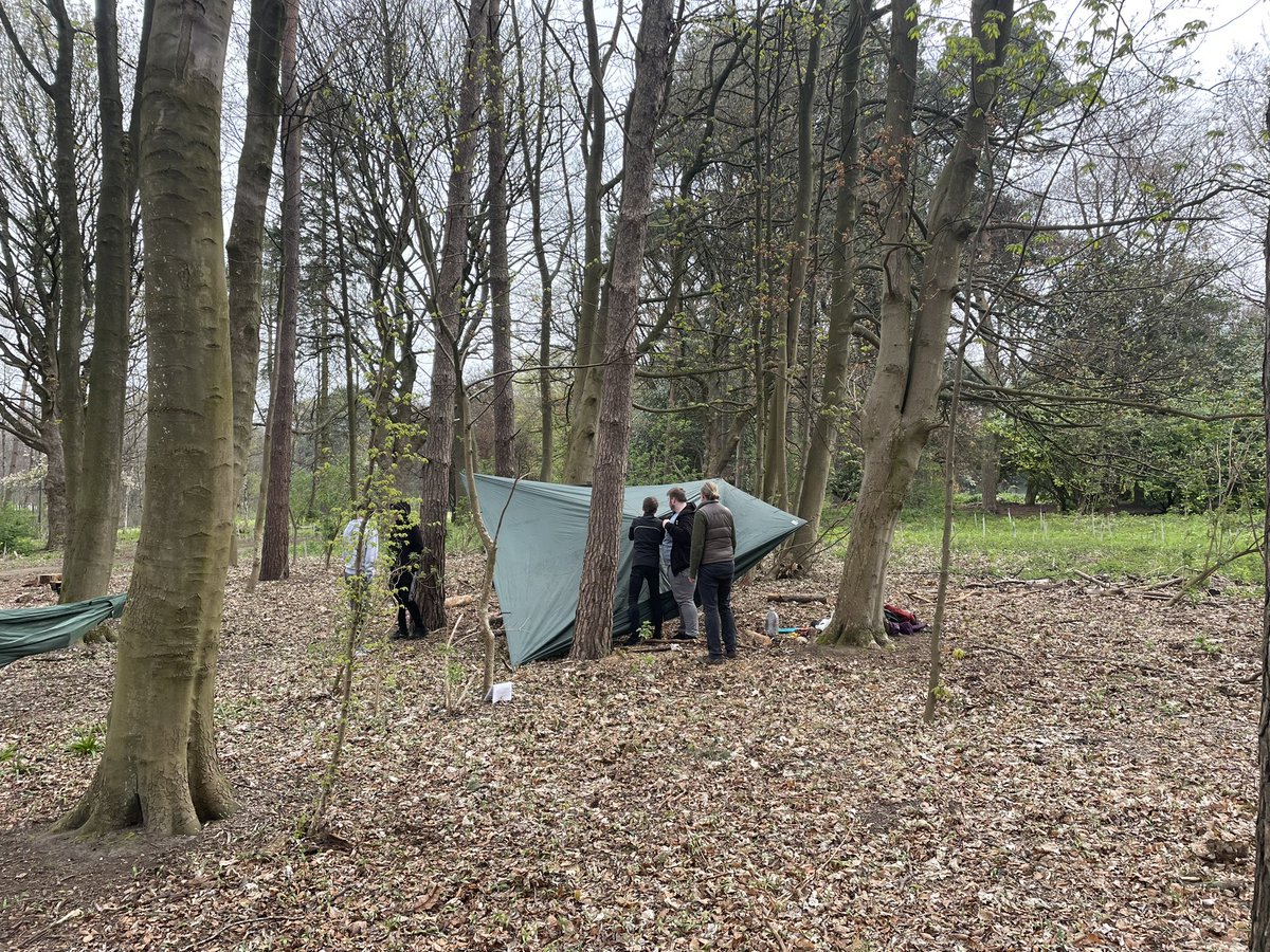 Forest &amp; Outdoor Leadership with Liz from <a href="/TheEcology_1/">The Ecology Centre</a> at <a href="/silverburn_park/">Silverburn Park</a> today, “leave no trace” campfire, tree and plant ID, cooking bread on a stick. Great day out!