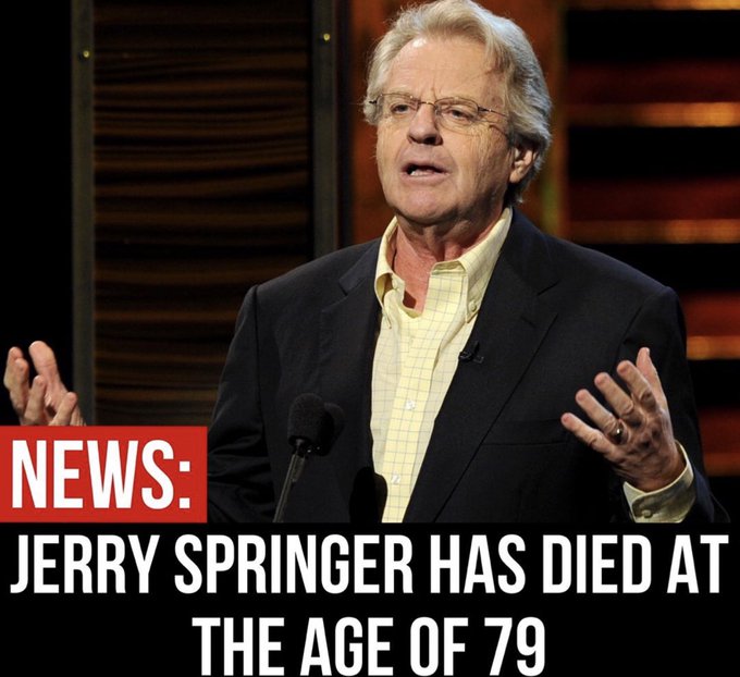 Rest In Peace to the greatest to do it, Jerry Springer. https://t.co/GyHeLPUd2c<a href="/tag/wwe"class="tags"><span>#wwe</span></a><a href="/tag/wweraw"class="tags"><span>#wweraw</span></a>
