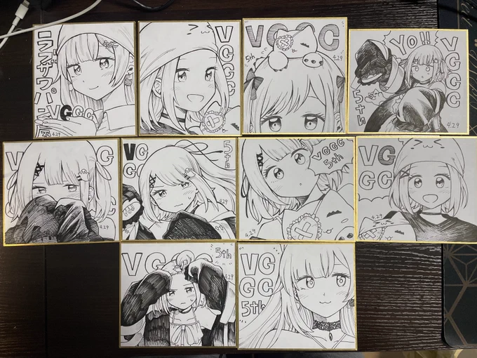 色紙です!!当日持ってきます!!! 増えたり減ったり(?)します!  当日楽しみだーーーーー!!! みんな盛り上げてくれーーーー!!!