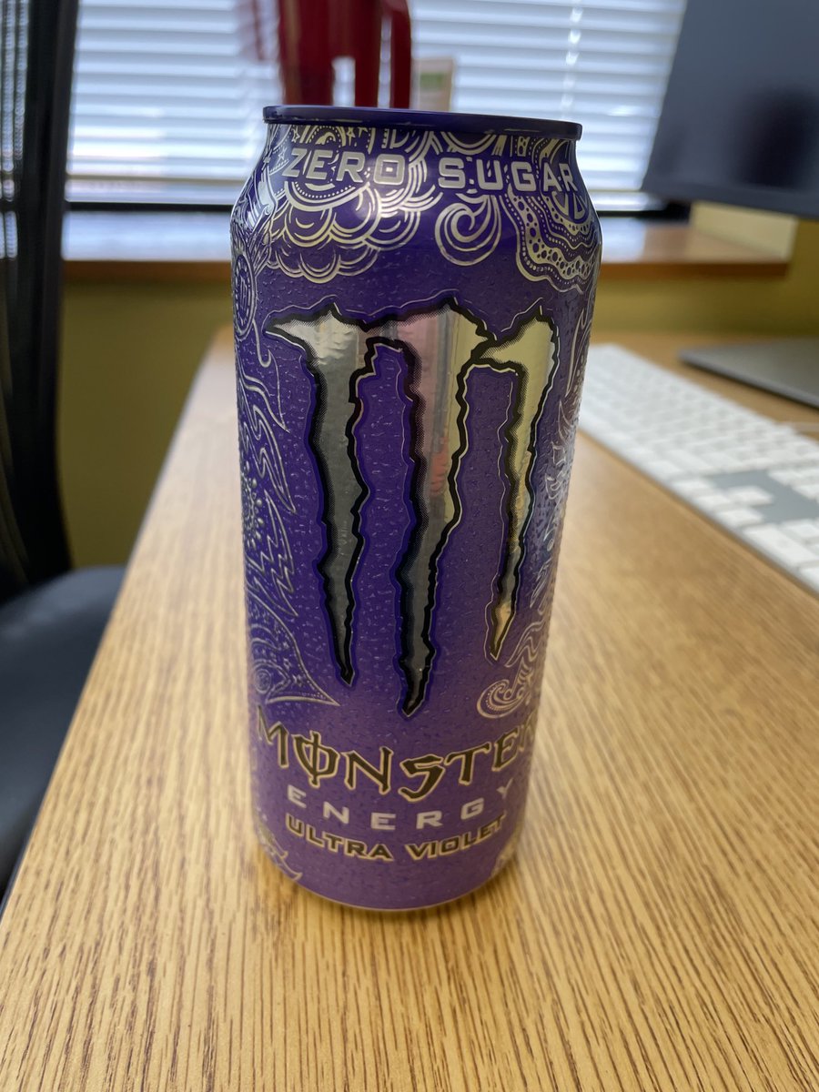 MaryLynnReed's tweet image. Last Day of Class ⁦@RITtigers⁩ !  In Math 442 today, the proofs of The Fundamental Theorem of Galois Theory &amp;amp; the Fundamental Theorem of Algebra will be brought to you by Monster Energy Ultra Violet!!! #mathtwitter
