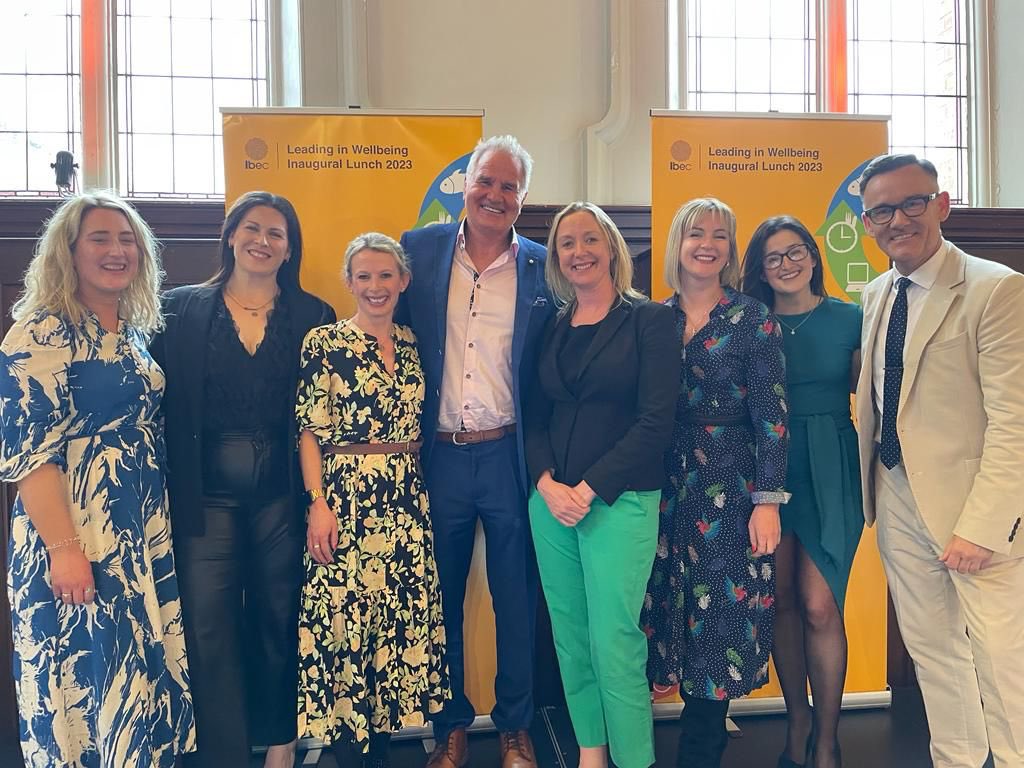 A fabulous day at Ibec’s Leading in Wellbeing inaugural lunch celebrating the launch of the Top 100 Companies Leading in Wellbeing. @RDJ_LLP are proud to be included. #workplacewellbeing100 #ElephantInTheRoommovement