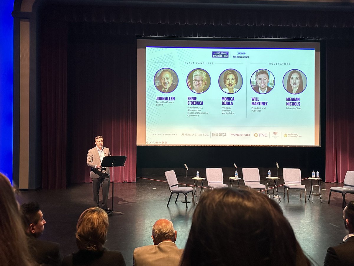 Rhiannon_Samuel's tweet photo. Congrats on your launch of #NewMexicoForward @ABQBizFirst! Excited to see this programming unfold. Great job Will, Meagan and team! https://t.co/OoqRqlvB7N