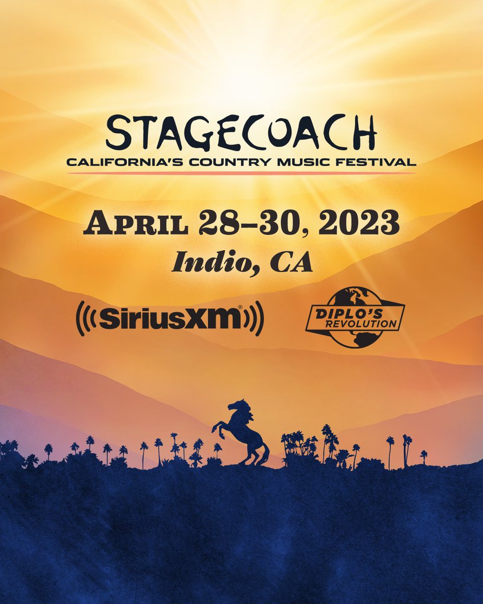 SiriusXMElectro's tweet photo. Diplo is bringing the party to @Stagecoach. 🤠 Catch select sets like @DillonFrancis, @CheatCodesMusic, @LFrequencies and more, plus @diplo's own closing set this weekend on Diplo's Revolution. See the full schedule here:  https://t.co/DO0JnrkJyh https://t.co/T8Mvam16cm