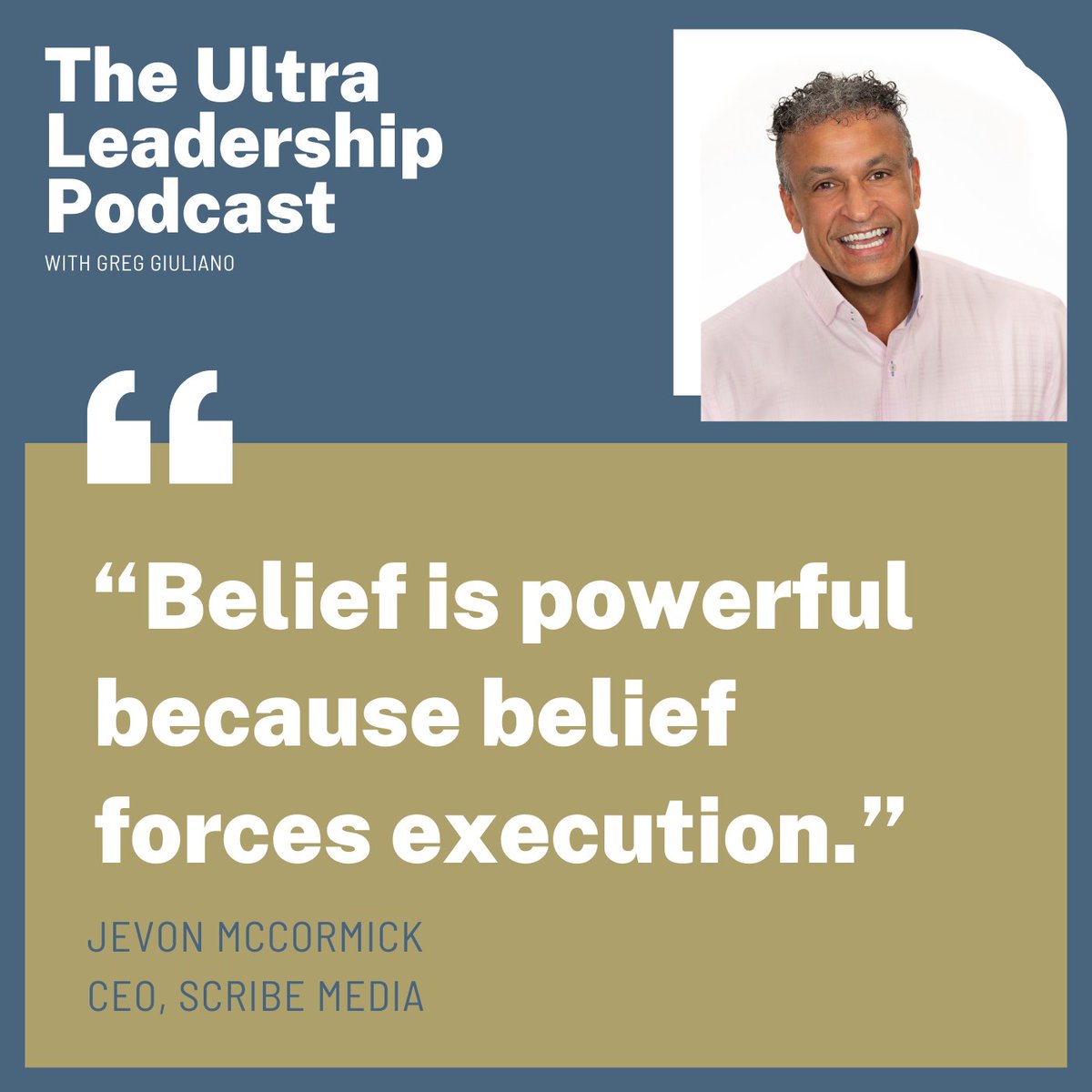 ultraleadership's tweet photo. You don't want to miss this episode of Ultra Leadership with Scribe Media CEO, Jevon McCormick!
https://t.co/dTutMCz3nS
#leadership #executivecoaching #leadershipdevelopment #teams #podcast #teambuilding #mindfulness #author #leadchange #ultraleadership https://t.co/88PXVobsm2