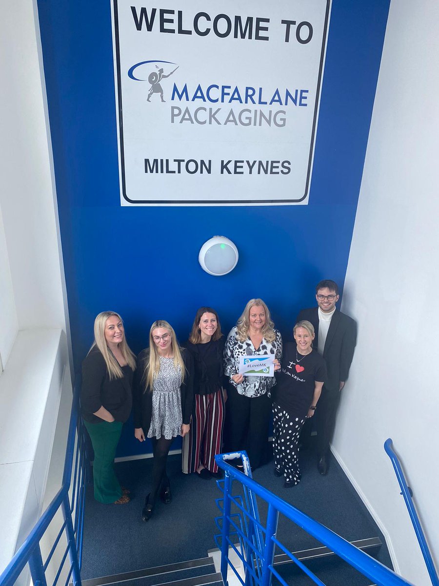 Milton_Kween's tweet photo. @mkfm Macfarlane Packaging Milton Keynes dressed in black and white in honour of the concrete cows for #lovemkday https://t.co/kHpnHKXG8r