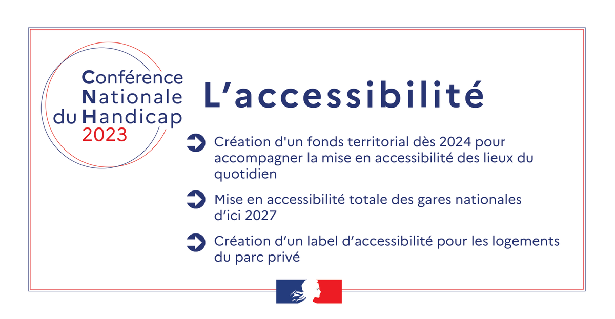 #CNH2023 | Retrouvez l’ensemble des annonces de la Conférence nationale du handicap sur  ➡️handicap.gouv.fr/la-conference-…