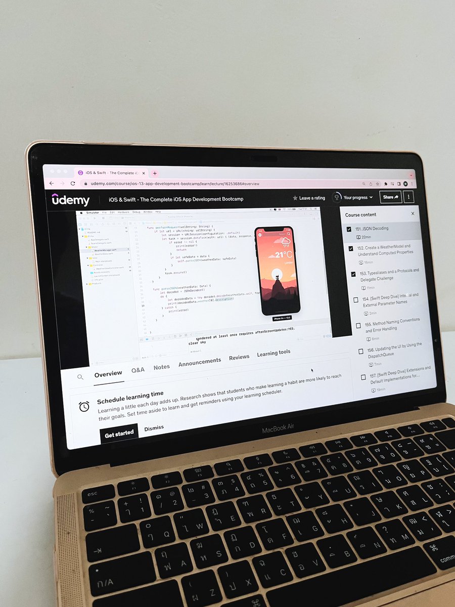 hmoo_ios's tweet image. ✅Day 29

Section 13 of Dr Angela Yu’s iOS development 

✔️Today I learnt :
-closures
-JSON decoding

#100DaysOfCode #100dayofswift #iosdev #100daysofcoding #xcode #angelayu #100DaysOfSwiftUI #iosdevelopers #udemy #swiftdeveloper #womenintech