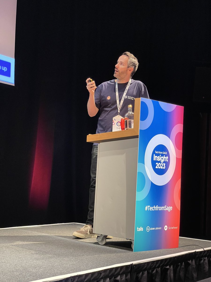 talis's tweet image. It’s the closing session and @MatthewAHayes1 is walking us all through a survey everyone is participating in around AI and Emergent technologies. 
 #TechfromSAGE