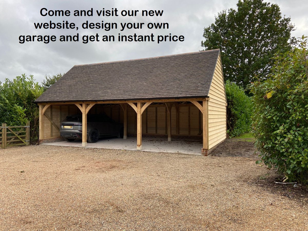 CrownOakBuildin's tweet photo. Come and visit our new website, design your own garage or porch and get an instant price.
#oak #oakframing #carpentry #greenoak #kitbuild #kitbuilding #selfassembly #garages #porches #gazebos #homeoffice #UK #Kent #Surrey #Sussex #Hampshire https://t.co/fzuVVZaRXZ