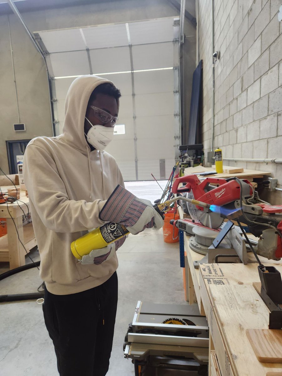 ConstructGTA's tweet photo. ▶️ Swipe through the pictures to see our participants prepare, sand, stain, brand and package the coasters!

🔗 To learn more about The Home Depot Canada Foundation, visit https://t.co/1cCv0gmQBF https://t.co/CyeHRgszPe