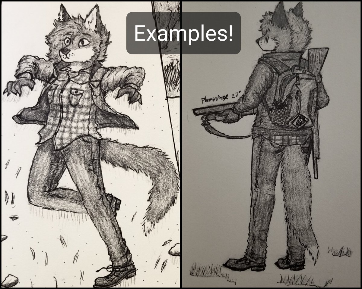 FlaminFoxGaming's tweet image. ROAD TO 100 RAFFLE 

🌿🌲Traditionally Shaded Post-Apocalyptic YCH!🌲🌿

Info on prize:
- M or F
- SFW
- I specialize with Canines and Deers but can try most species!
- Please have an outfit in mind!
- Ends 3 days after 100

To enter:
- Follow &amp;amp; Retweet
- Comment with a ref (SFW)