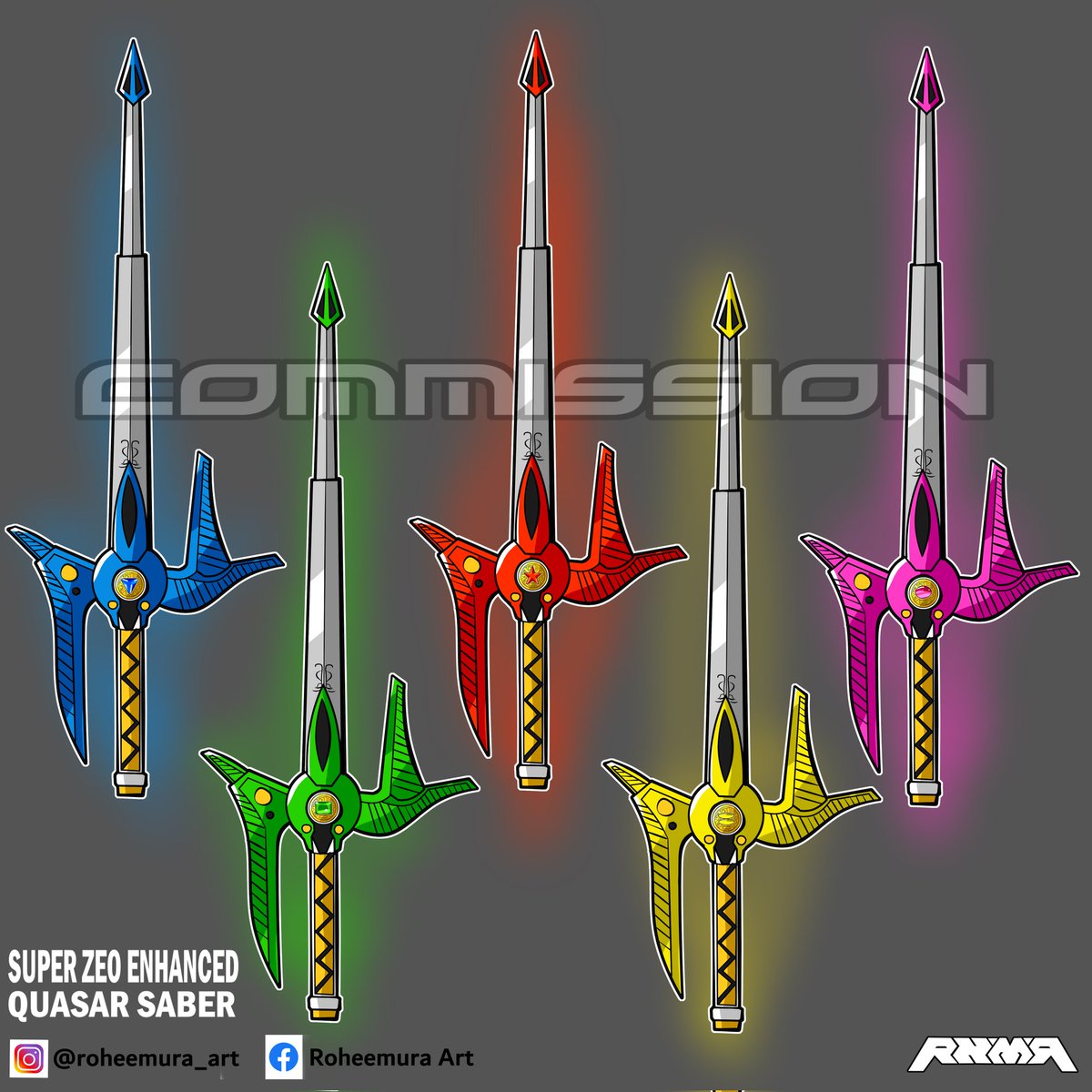 Commission for IG friend. Super Zeo Enhanced Quasar Saber. So basically quasar saber (from lost galaxy, upgrade with zeo power)
#PowerRangers30 #PowerRangers #powerrangerszeo #powerrangerslostgalaxy #powerrangersoncealways