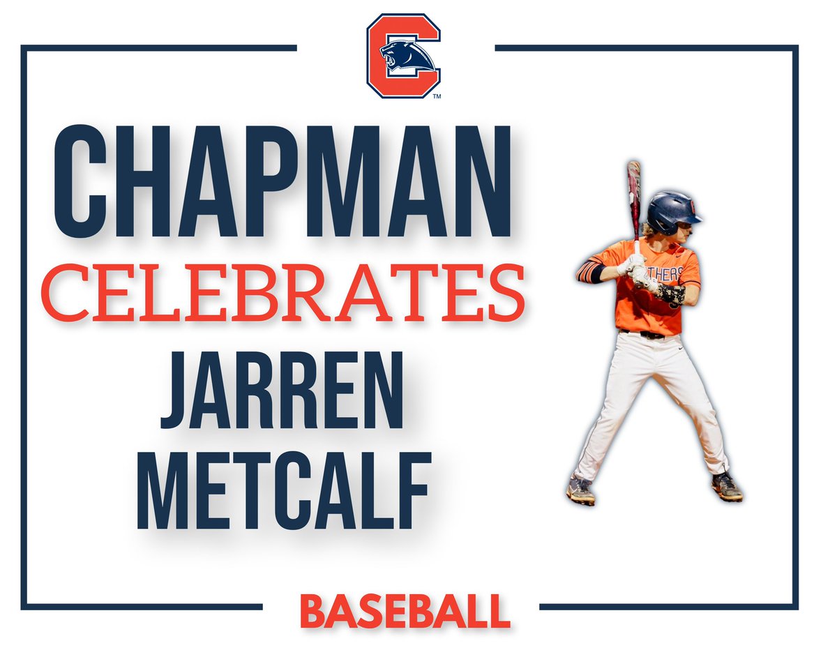 Chapman Athletics (@chs_athldept) on Twitter photo Congrats to Jarren Metcalf on his commitment to play baseball at Lander University! (<a href="/LanderBaseball/">Lander Baseball</a>) Congrats to Jarren Metcalf on his commitment to play baseball at Lander University! (<a href="/LanderBaseball/">Lander Baseball</a>)