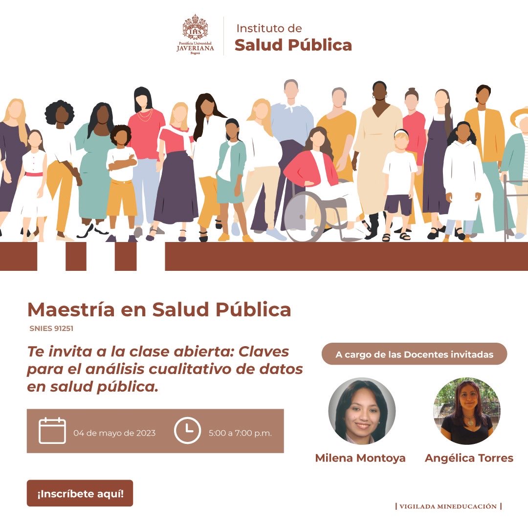 AndrsCubillosN's tweet photo. Inscríbete en nuestra clase abierta de la Maestría en Salud Pública. https://t.co/OpFtTt7FJx https://t.co/LOuZDC2cuR