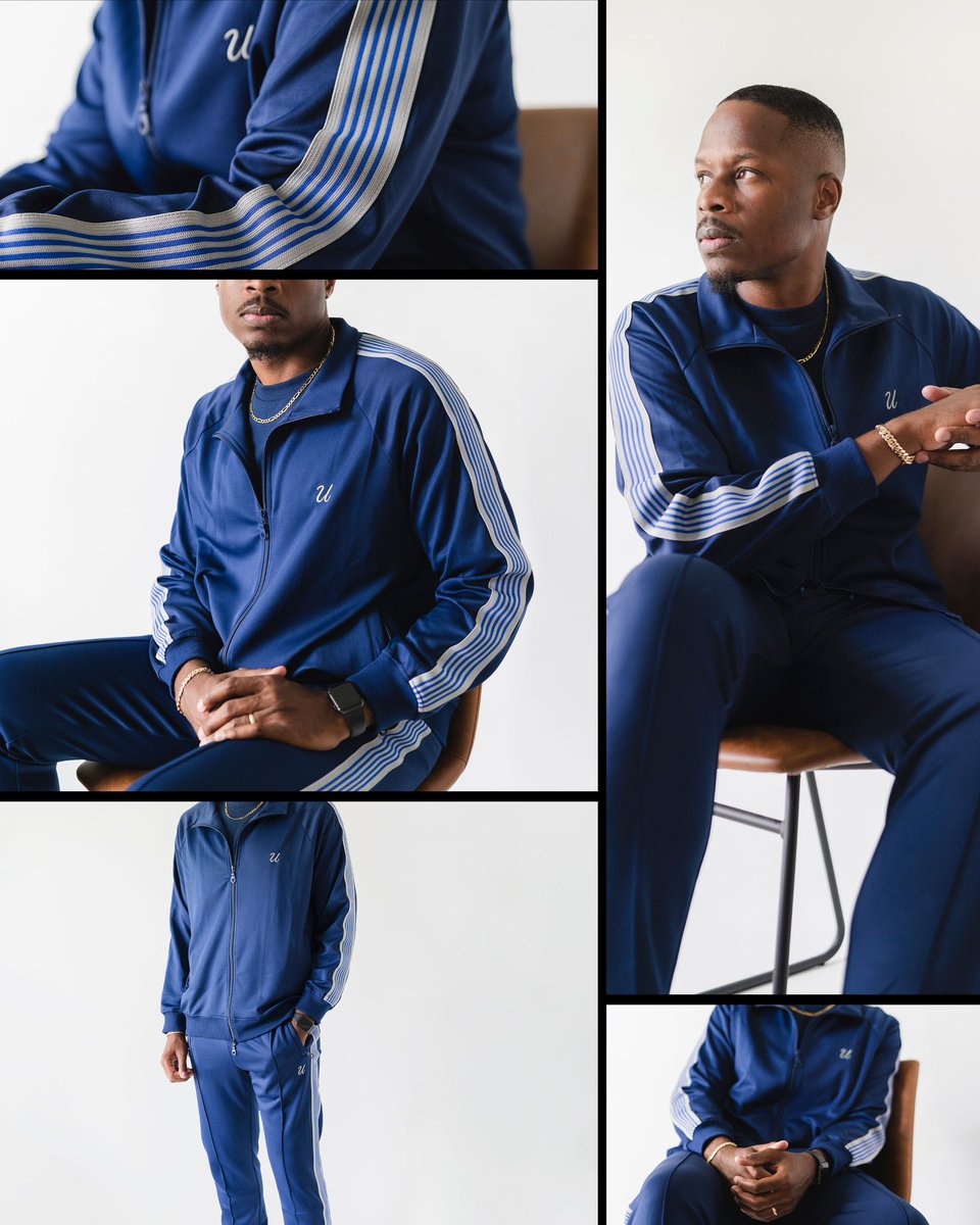 thebloomingu's tweet photo. The Blooming ‘U’ Tracksuits. Refined quality and impeccable style. Releasing tomorrow at 12pm EST on https://t.co/J5joWoDX3T https://t.co/teIejhwU7I