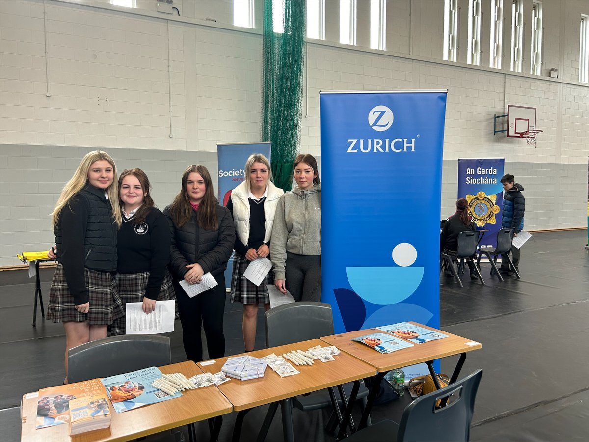 Zurich_Irl's tweet photo. A number of Zurich employees attended the careers day in @EnniscorthyC this week where they spoke to TY, 5th & 6th year students about careers in Insurance. Thanks to the school for organising this wonderful event which we were delighted to participate in.
#Power2Progress https://t.co/PCsRJyq2cr