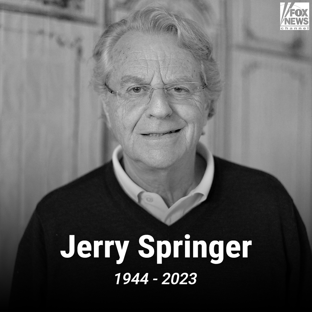 FoxNews's tweet photo. A LIFE WELL LIVED: Legendary talk show host Jerry Springer dead at 79 https://t.co/BIr6GwsdX7 https://t.co/NU7rPUaB3q