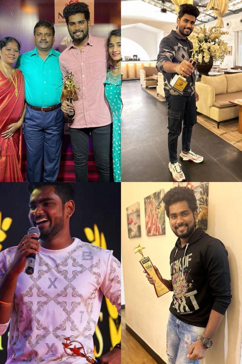 Hepzhi3's tweet photo. It's not easy to receive this. You have work so hard for this. We love you Sam. More awards are waiting. #SamVishal https://t.co/LQaPEHHHGI
