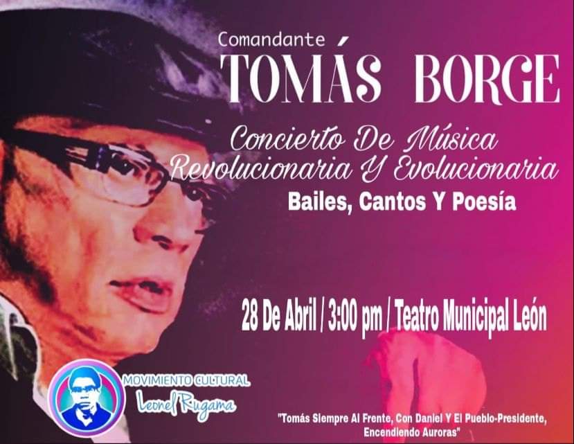 #NicaraguaTriunfa 
Centinelas de la alegría del pueblo
(Cmdte. Tomas borge)
#LeonRevolucion 
#UveDenisSilva