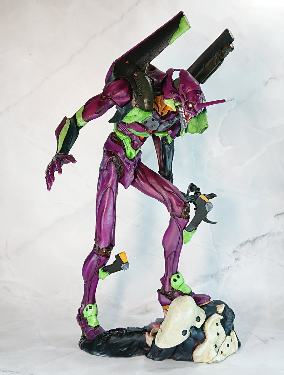 エヴァンゲリオン初号機(原型製作/松村しのぶ様)、塗りました。 初めて