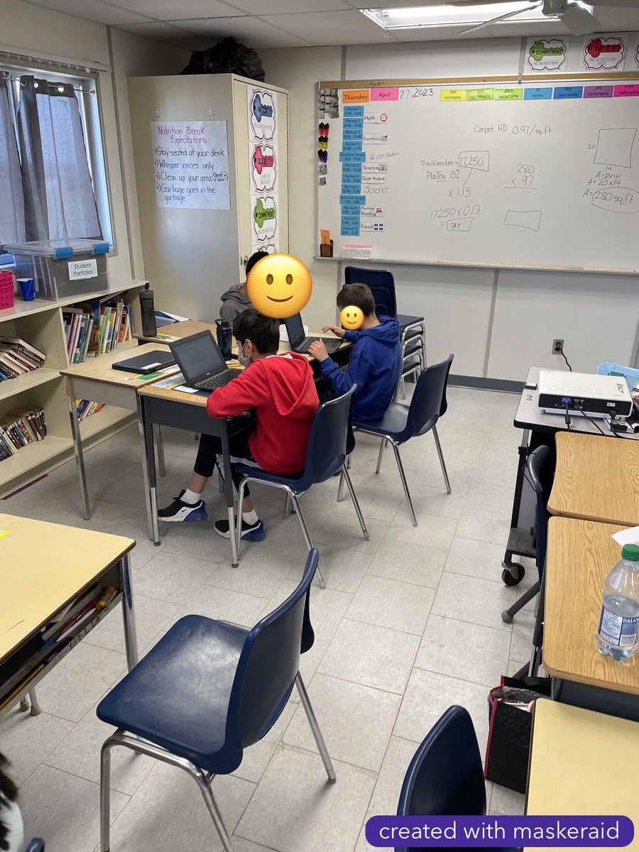 MJS_teach's tweet image. Students were busy applying their knowledge of financial literacy as well as area and perimeter as they designed and priced out items for their dream bedroom! Many rich conversations were had as they shopped for bargains! ⁦@lkwwrdsb⁩ ⁦@wrdsb⁩