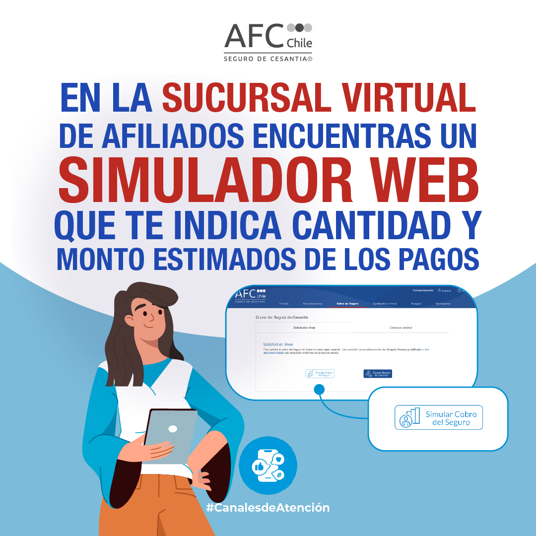 AFC_Chile's tweet photo. 🙌¿Cuáles son los beneficios del #SegurodeCesantía con cargo a la Cuenta Individual de Cesantía?
Además de los pagos recibirás: Cobertura de salud a través de @Fonasa y más.
Conoce los requisitos de cobro aquí 👉 https://t.co/neIhKm70XS
#cesantía #sinpega #desempleo #AFChile https://t.co/wgpM5xyfhS