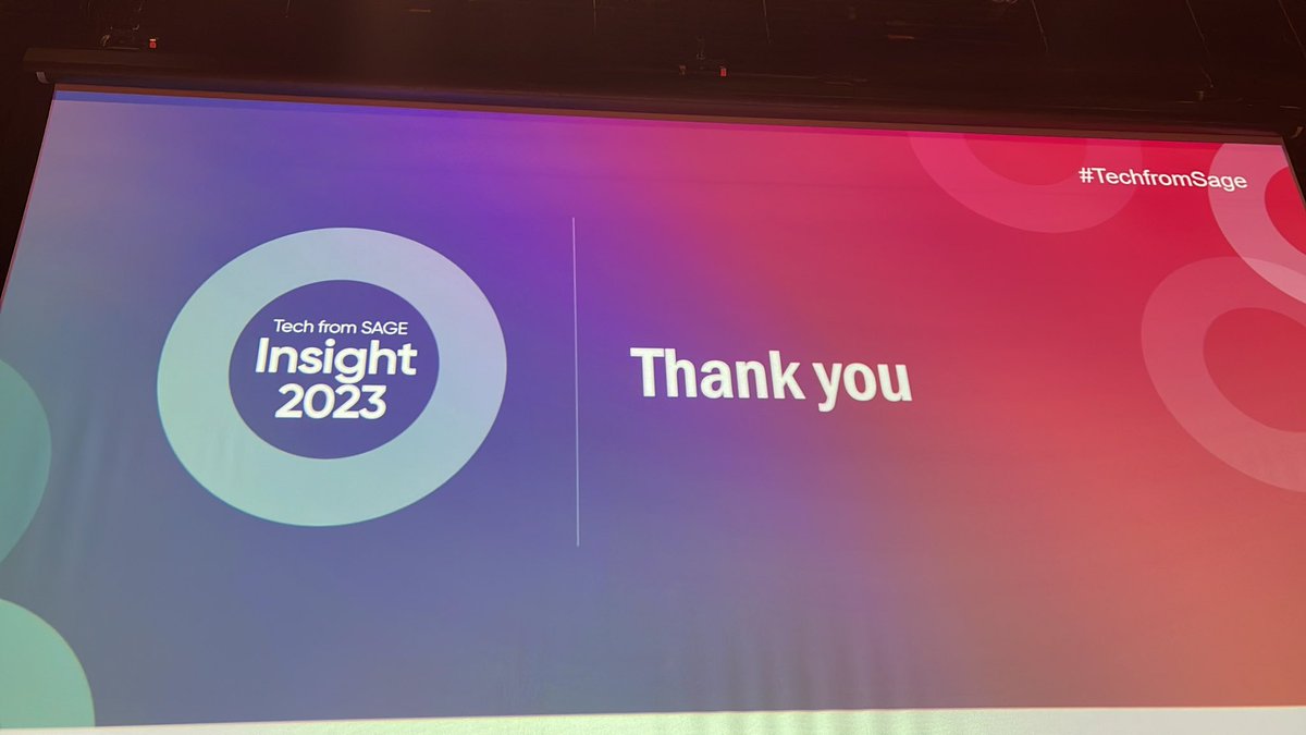talis's tweet image. And that’s a wrap! Thank you everyone for making Insight 2023 such a great event.
 #TechfromSAGE