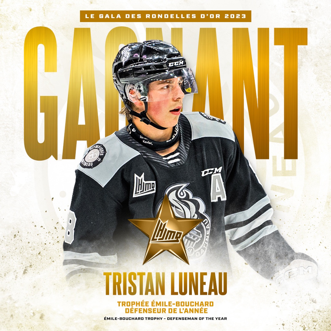 Mesdames et messieurs, voici le défenseur de l’année dans la #LHJMQ.

Ladies and gentlemen, here is the #QMJHL defenseman of the year.

#goOLgo♠️