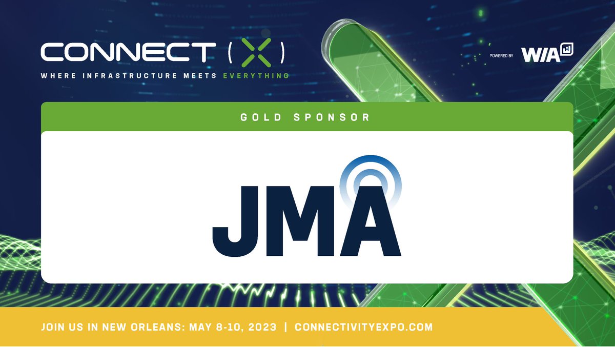 Join @JMAwireless in New Orleans! We'll be at @WIAorg's @connectX_usa Expo, booth #226/327. Use our interactive app or hear our thought leadership viewpoints at our various speaking panels.

#differentbydesign #innovation #connectx2023 #5G #privatenetworks #privatewireless