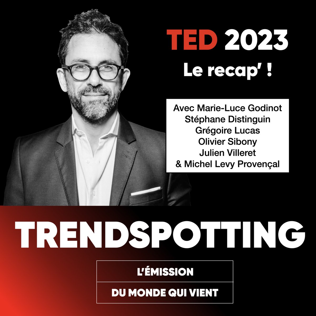 mikiane's tweet photo. TED 2023, le recap en 30 minutes chrono dans le nouvel épisode de TRENDSPOTTING.
Avec @mlgodinot @julienvilleret @gregoirelucas @fano @SibOliv
🎙️ https://t.co/PNU00a7DqP
#FrenchiesAtTED23 #TED23 #TED2023 https://t.co/ItGlx2xiAa