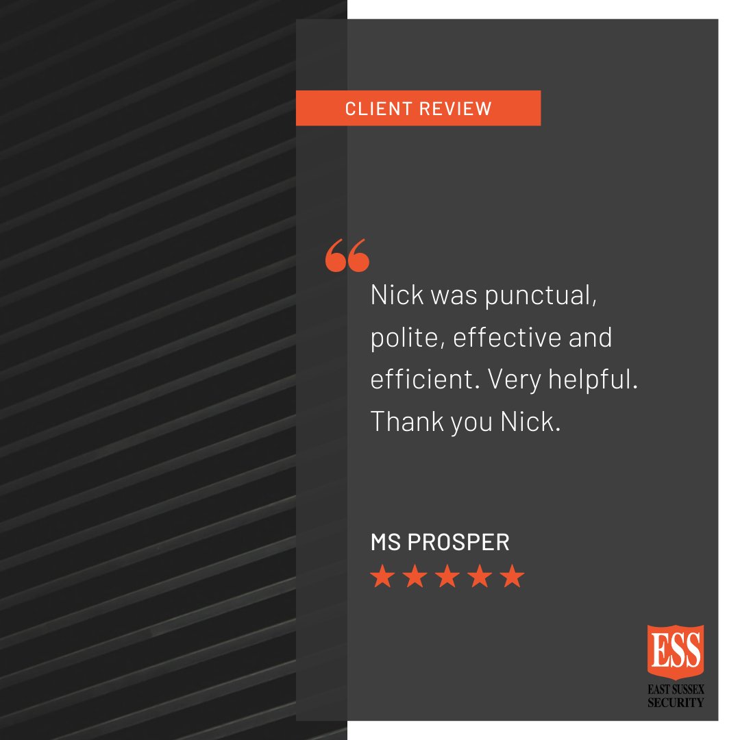 ESSecurity_'s tweet photo. ✨ Another great testimonial from one of our clients.

Your feedback is important to us! 🧡

We encourage all our previous customers to leave us their feedback wherever you are able to whether this is on Google or Facebook 🤗

#testimonial #review #happyclient #localbusiness https://t.co/07DHJh6FZI