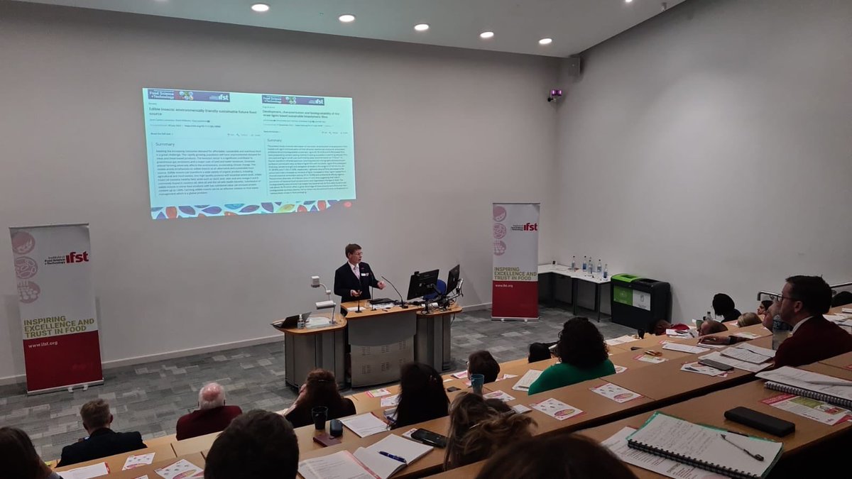 ifstnews's tweet photo. Our final speaker of the day is Professor Charles Brennan from @RMIT in Australia! Not only did he give a shout-out to @IJFoodSciTech (he’s the editor!), he’s been speaking about the intersection of government, industry, and consumers! 

#IFSTSC23 https://t.co/qiJJzECZoM