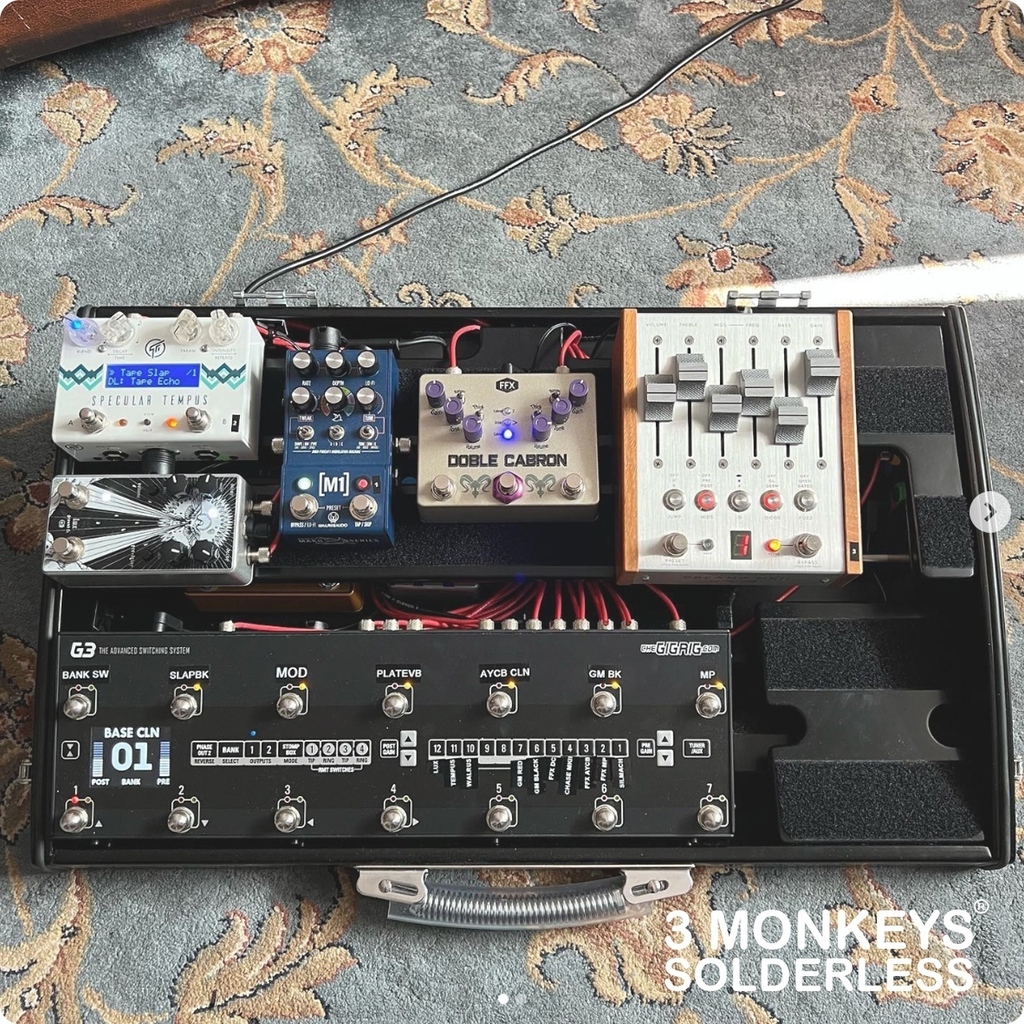 Amazing!!! #REPOST @ffxpedals ⁠
⁠
Treating myself by finalising the #motherboard which I will use for shows, events, demos etc. The whole operation runs in a @schmidt_array_pedalboards SA600 and through a @thegigrig G3 switching system. Pedals used:⁠… instagr.am/p/CriuL3mMo6A/