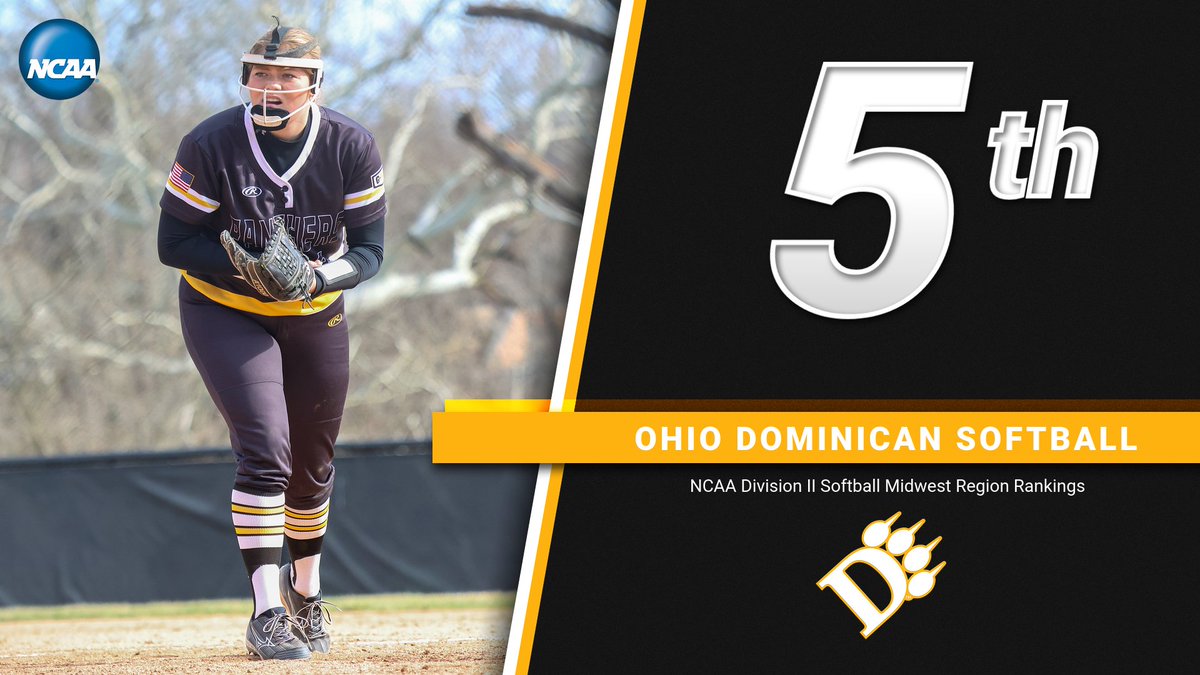 ODUAthletics's tweet photo. RELEASE I Yesterday, the NCAA released the Division II Softball Regional Rankings with @ODU_Softball slated fifth in the Midwest Region!

📰: https://t.co/Bc2SZ89MdL
#ClawsOut https://t.co/w6jvOvrw6w