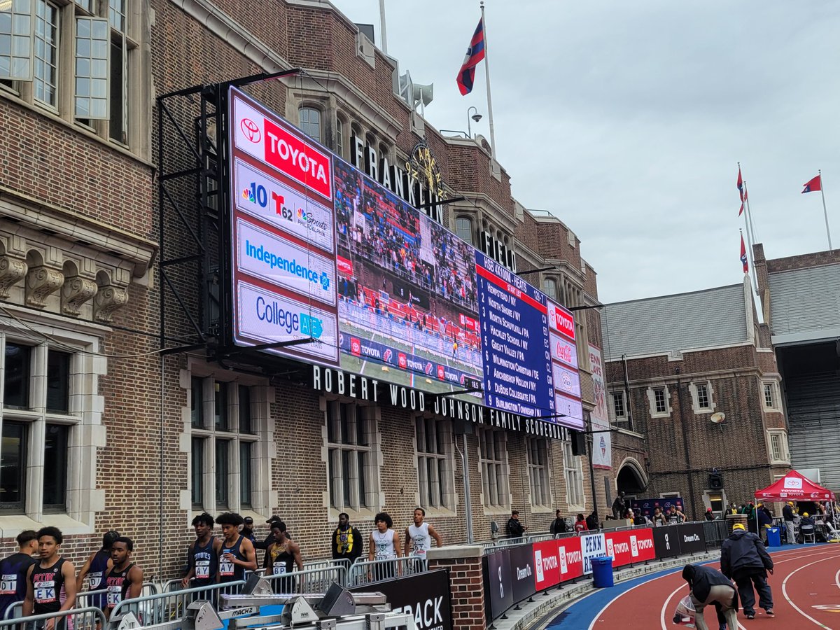 AOP High Schools are on the track at The Penn Relays for the Boys' 4x100m Relay <a href="/AOPS_Schools/">Archdiocese of Philadelphia Schools</a> <a href="/ArchPhilly/">Catholic Church of Philadelphia</a> <a href="/PAcatholic/">PAcatholic</a> <a href="/bctesche/">Dr. Brooke C. Tesche</a>