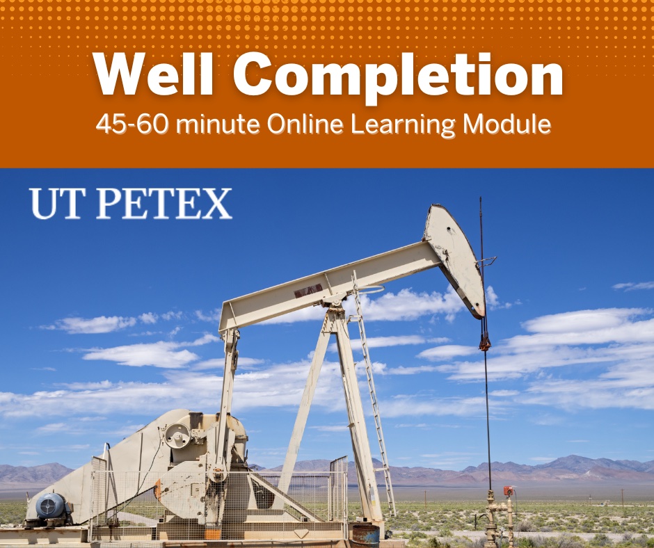 UTPETEX's tweet photo. With PETEX's #WellCompletion online course, you can study concepts like production liners, perforating options, and special completions at your own pace and on your own schedule. Sign up today and take your career to the next level at https://t.co/E2bjlf3MxB
#edtech #oil #gas https://t.co/WbenpKvo1J